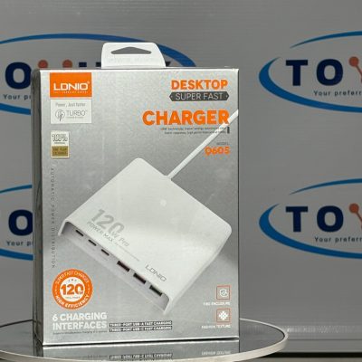 120W PD Charger – 6-Port Desktop Station (3C+3A) – Power.