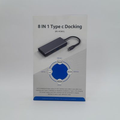 8-in-1 USB-C Hub – 4K HDMI, Gigabit LAN, 100W PD